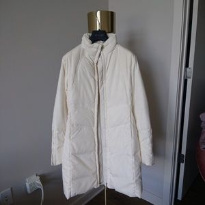 White long coat down filled Sisley